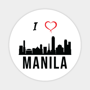 I love Manila Skyline Filipino Culture Philippines Magnet